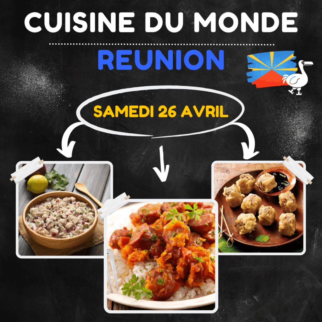 cuisine du monde Ile de la Reunion repas gourmet lamarmite auberge de marchissy restaurant la cote repas 26 avril 2025